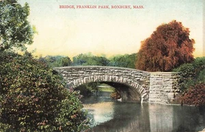 Postal de Bridge Franklin Park Roxbury Massachusetts - Imagen 1 de 2