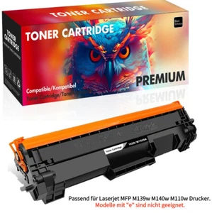 1PK 142A Schwarz Toner für HP W1420A LaserJet M110w MFP M139w M140w【Kein Chip】 - Bild 1 von 8