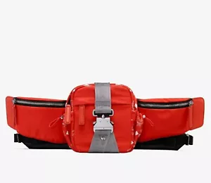 $ 525 Neu MCM Orange Flame Nylon Jemison Umhängetasche 2 in 1 Tasche MUR9AJV05O1001 - Bild 1 von 9