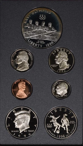 US Mint 1996 Prestige Set w/ Velvet Holder Cover
