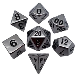 16mm Silver Metal Dice Set - Picture 1 of 1
