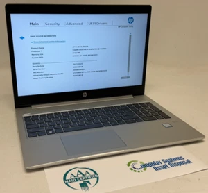 HP ProBook 450 G6 15.6" (i5-8365u 1.60GHz - 8GB RAM - 256GB SSD - Win11Pro)* - Picture 1 of 10