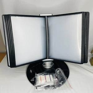 AIDATA FDS021L Rotary Base Reference Organizer, Stationary Tray, 10 Display - Picture 1 of 7