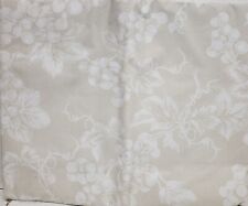 Flannel Back Vinyl Tablecloth 60" Round (4-6 people) WHITE FRUITS ON BEIGE,AP