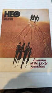 HBO Home Box Guide November 1979 Invasion Body Snatchers Tommy Baseball Manilow - Picture 1 of 3