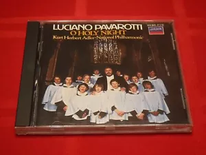 Luciano Pavarotti O Holy Night 1984 CD Christmas Ave Maria Adeste Fideles Gesu - Imagen 1 de 9