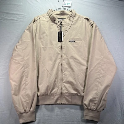 Chaqueta cortavientos vintage solo para miembros para hombre 5XL beige cremallera completa bombardero corredor nueva con etiquetas Foto 1 de 4