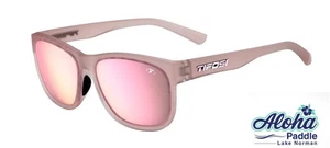 Tifosi Optics SWANK XL Sonnenbrille mattiertes Rosengestell - rauchfarben mit rosa Spiegel - Bild 1 von 5