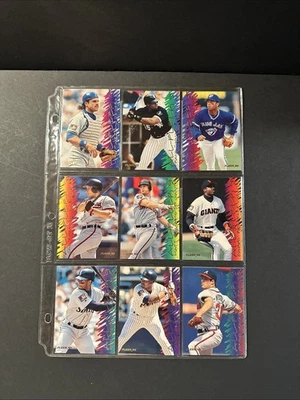 Juego completo de 9 tarjetas Fleer All-Fleaer 1995 Griffey, Ripken, Bonds, Piazza Maddux Foto 1 de 4