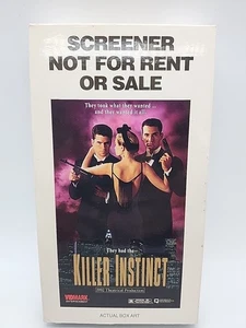 Killer Instinct VHS Screener Copy Vidmark New York City Mafia Action OOP 1992 - Picture 1 of 4
