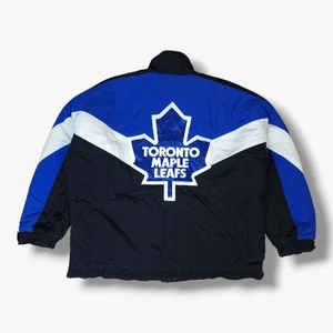 VINTAGE Toronto Maple Leafs Jacket Extra Large XL Mens Coat 90s Shain of Canada - Picture 1 of 13