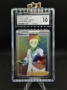 Pokémon Professor's Research #209/202 CGC 10 GEM MINT Rainbow Secret Rare SWSH - Picture 1 of 2