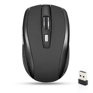 Wireless Mouse Silent Mouse 2.4G Portable Mobile Optical Office Mouse Adjustable - Picture 1 of 8