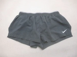 NIKE DRI-FIT Size S Womens Black Pocket Stretch Waist Lined Running Shorts 460 - Picture 1 of 8