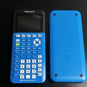 Texas Instruments TI-84 Plus CE Blue Graphing Calculator No Tested - Picture 1 of 4