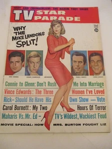 George Maharis, Pernell Roberts, Carol Burnett - TV Star Parade Magazine 1962 - Picture 1 of 2