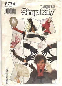 80er Jahre Simplicity Handschuhe Muster 8774 UNCUT - Bild 1 von 2