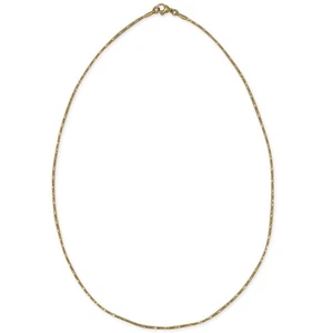 Golden Tone Stainless Steel Boston Chain (1.5mm) 19 Inches - Picture 1 of 2