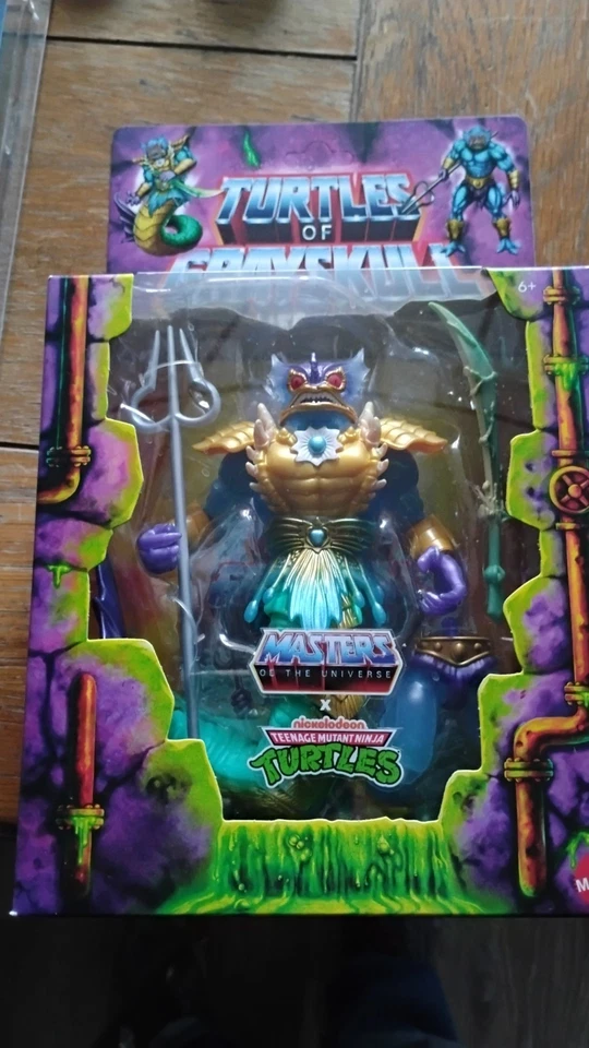 Turtles of Grayskull Mer-man MOTU leitura - Imagem 1 de 2