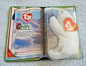 CHILLY EISBÄR - 2000 McDONALD PROMOTION TY TEENIE BEANIE BABY - 22. FEBRUAR B-TAG - Bild 1 von 12