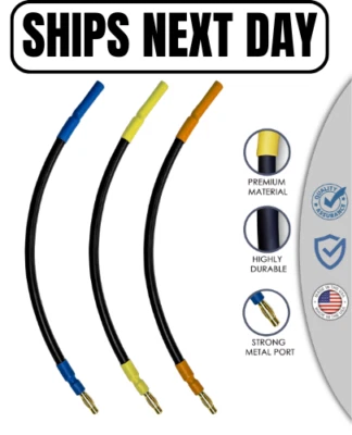 Cables de extensión de motor sin escobillas 4 mm macho a 4 mm hembra balas 6" de largo 10 AWG Foto 1 de 3