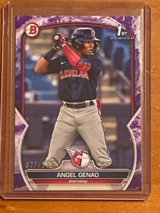 2023 Bowman ANGEL GENAO 1st Bowman Purple Pattern Parallel /199 #BP-140