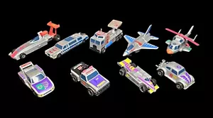 Vintage Matchbox Connectables Lot of 9 Vehicles 23 Pieces Dragster VW Beetle - Picture 1 of 24