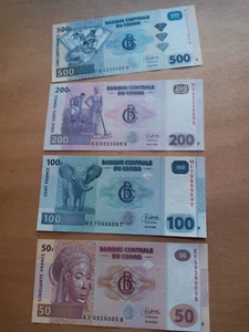 CONGO 4 BILLETES DE 2022 - Imagen 1 de 1