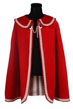 Nobile Principe Mantello Cappotto Uomo Rosso Bottoni Velluto Fodera Triumvirato