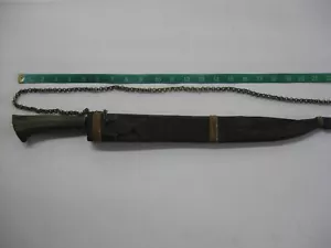 Samdang Barong Jungle Bolo Coltello 22" con manico in legno e fodero in legno avvolto - Foto 1 di 17