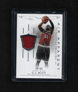 O.J. Mayo 2013-14 National Treasures AIR APPARENT Jersey #/99 Bucks Maverick USC