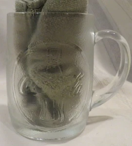 Taza de vidrio esmerilado Coca-Cola logotipo botellas diseño café té refresco taza mango - Imagen 1 de 10