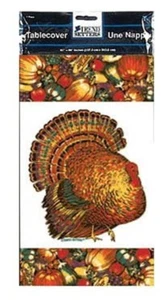 Autumn Turkey Plastic 54 x 96 Fall Thanksgiving - Picture 1 of 1