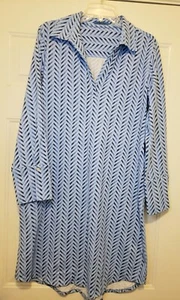 Ladies J. McLAUGHLIN Long Slv Knit Collared Dress w/ stretch & pockets, XL ? - Picture 1 of 3