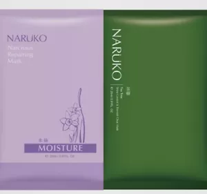 12s : NARUKO Narcissus Repairing / Tea Tree Shine Control&Blemish Clear Mask 1's - Picture 1 of 5