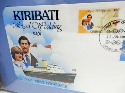 72 COLECCIÓN DE SELLOS DE PORTADA DEL PRIMER DÍA, DAMA DIANA BODA REAL PRÍNCIPE CHARLES Foto 1 de 4