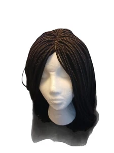 Gebrauchte Ombre geflochtene Lace Perücke/Perücke etwas schwer Top Zustand 27 Zoll - Bild 1 von 11