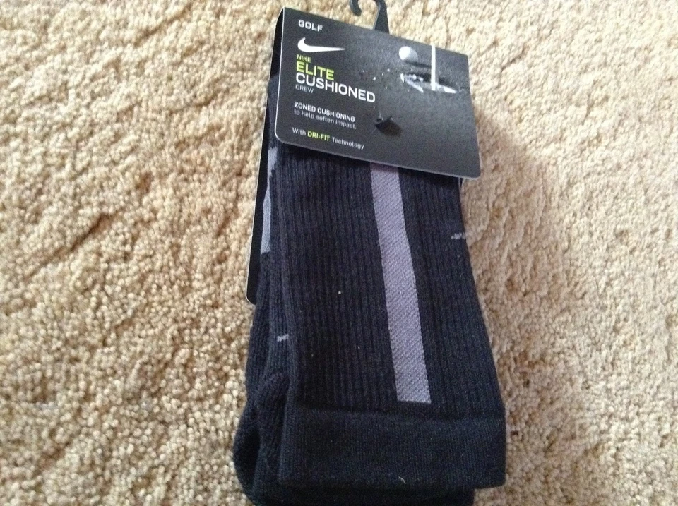 Calcetines Nike Golf Elite ligeros negros SG0800-010 1 par pequeños para hombre 4-5,5 Foto 1 de 1
