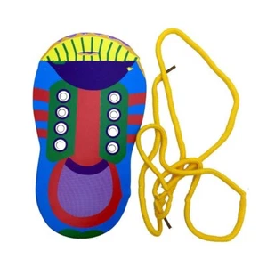 1 x Learn To Lace Tie Shoes Practice Lacing Learning Shoe Children's Shoelace - Picture 1 of 8