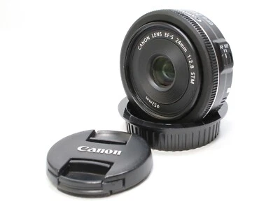 [N/Mint] Canon EF-S 24mm f/2.8 STM Single Focus Wide Angle Lens F/S from Japan - Image 1 of 4