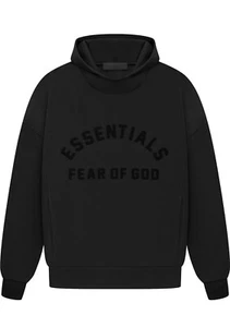 Auténtica - Sudadera con Capucha Fear of God Essentials "Jet Black" SS23 - Imagen 1 de 3