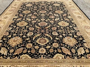 10'4" X 14'2" Indo Per'sian Floral Handmade Wool Rug - Picture 1 of 14