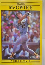 1991 Fleer -  Mark McGwire