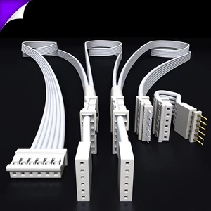 Câble PARALLÈLE V4 BLANC | pour Philips Hue LightStrip Plus V4 | Répartiteur 3,4+ voies - Photo 1/9
