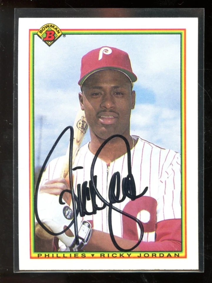 AUTO SIGNED CARD #156 RICKY JORDAN PHILLIES NRMINT A01259 - Image 1 of 1