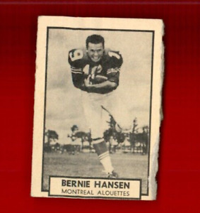 1962 Topps CFL #87 Barrie Hansen EX