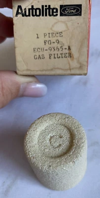 Nuevo de Lote Antiguo Ford Mercury Lincoln 1963-1964 Filtro de Combustible ECU-9365-A FG-9 Motorcraft Foto 1 de 4