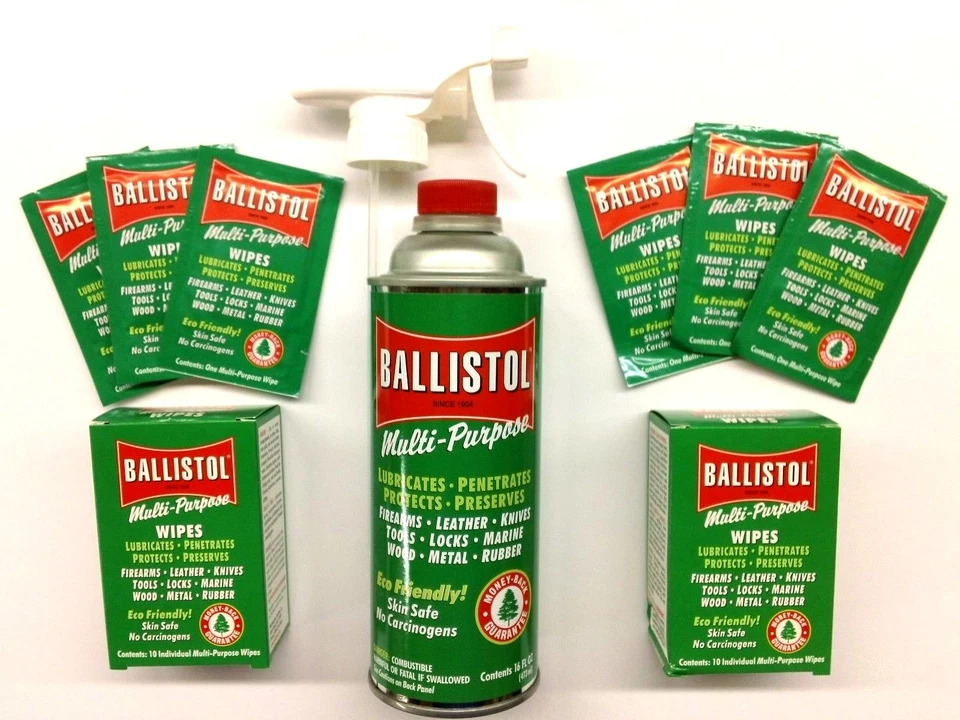 Pistola lubricante multiusos Ballistol limpiadora - lata de 16 oz y 20 toallitas y gatillo gratuito Foto 1 de 1
