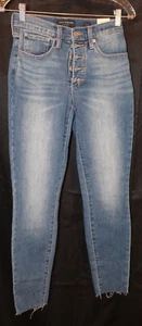 Lucky Brand Womens blue High Waisted Skinny Jeans Pants Size 2/26 NWT valued $99 - Picture 1 of 8