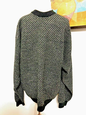 Cutter & Buck Men's Wool/Acrylic Pullover Sweater black grey XL - Image 1 of 4